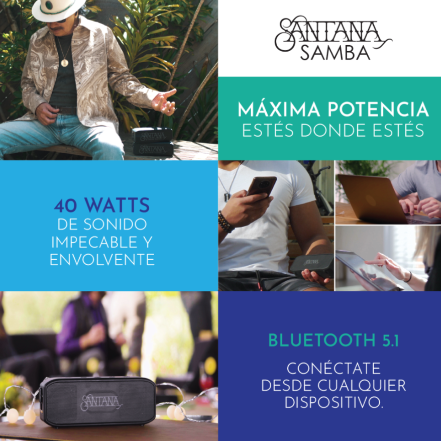 Santana Samba Parlante Bluetooth 5.1