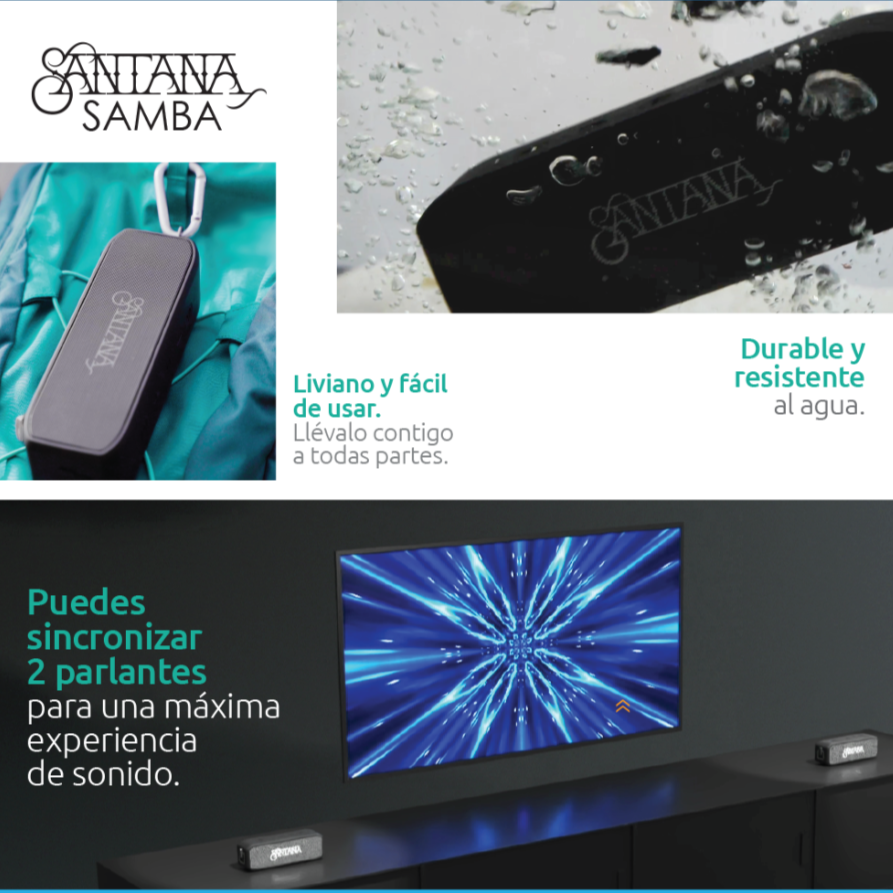 Santana Samba Parlante Bluetooth 5.1