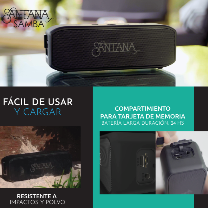 Santana Samba Parlante Bluetooth 5.1