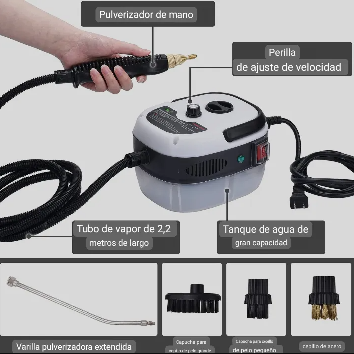 Limpiador de vapor "Steam Cleaner" 2500W
