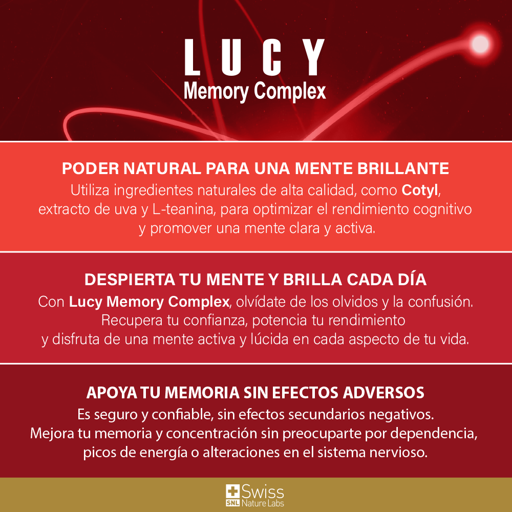 Suplemento natural de memoria (Cotyl, extracto de uva y L-teanina)